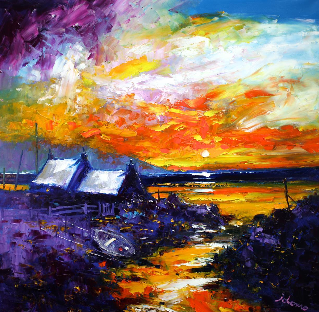Jolomo has created an artwork that evokes sunset on the Mull of Kintyre.