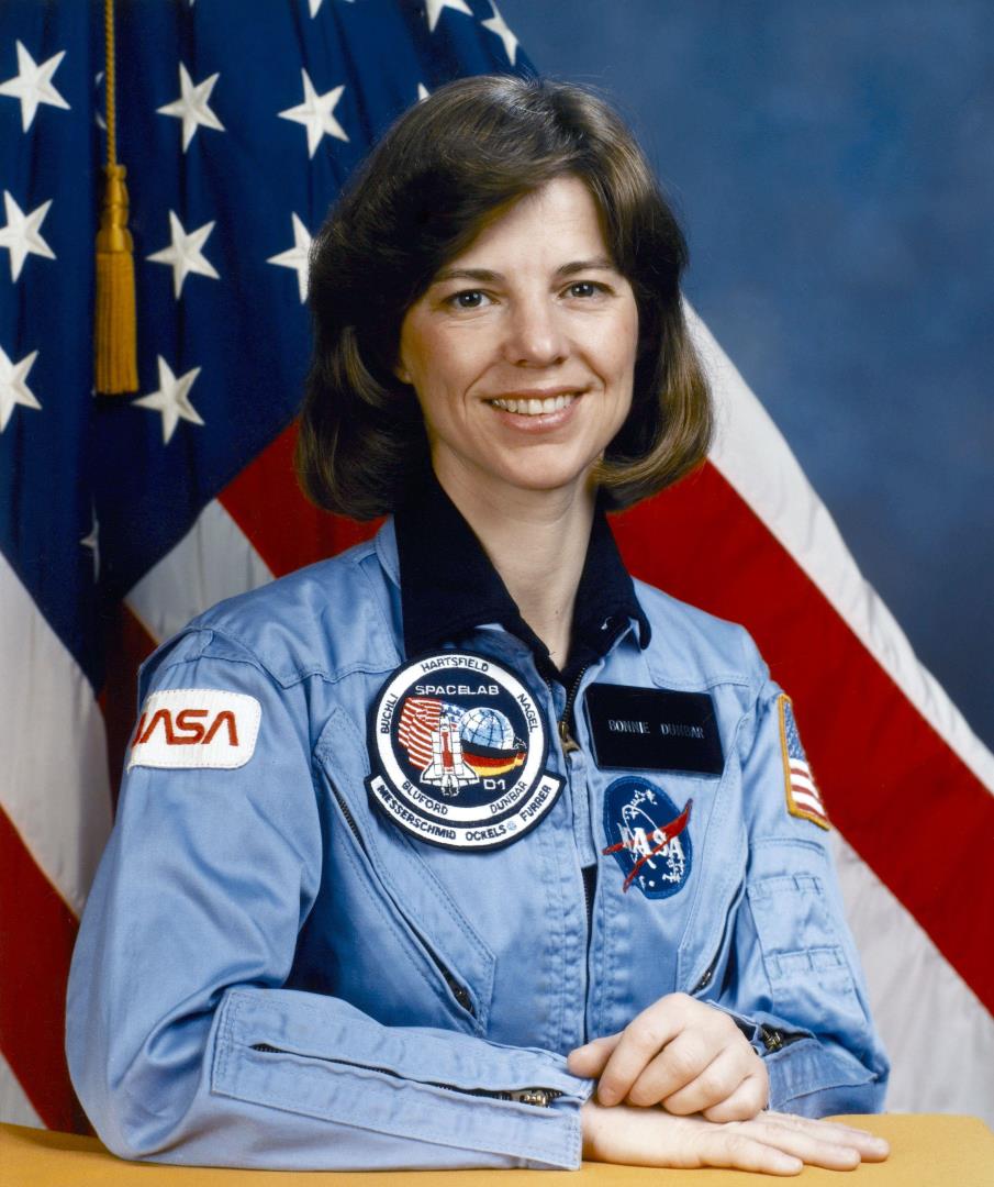 Dr Bonnie Dunbar pictured in 1987 during her time as an astronaut. Image: Shutterstock.