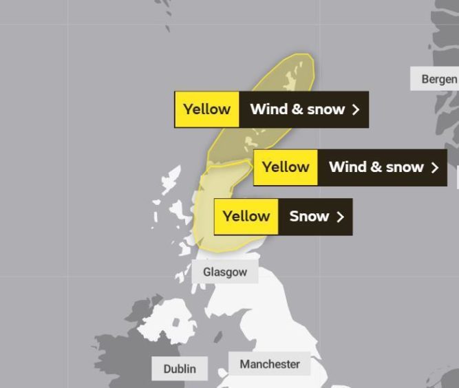 weather warning Tayside and Fife