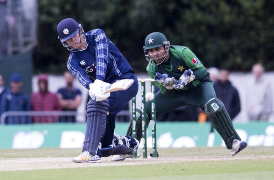 Michael Leask in action against Pakistan in 2018.