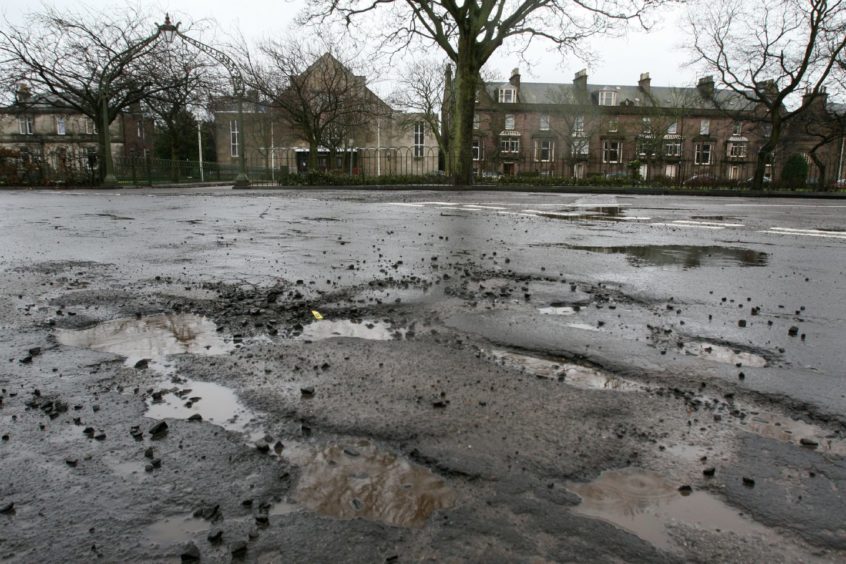 Angus residents may face a long wait to see potholes repaired.