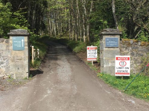 A road leading to Glen Tilt in Blair Atholl