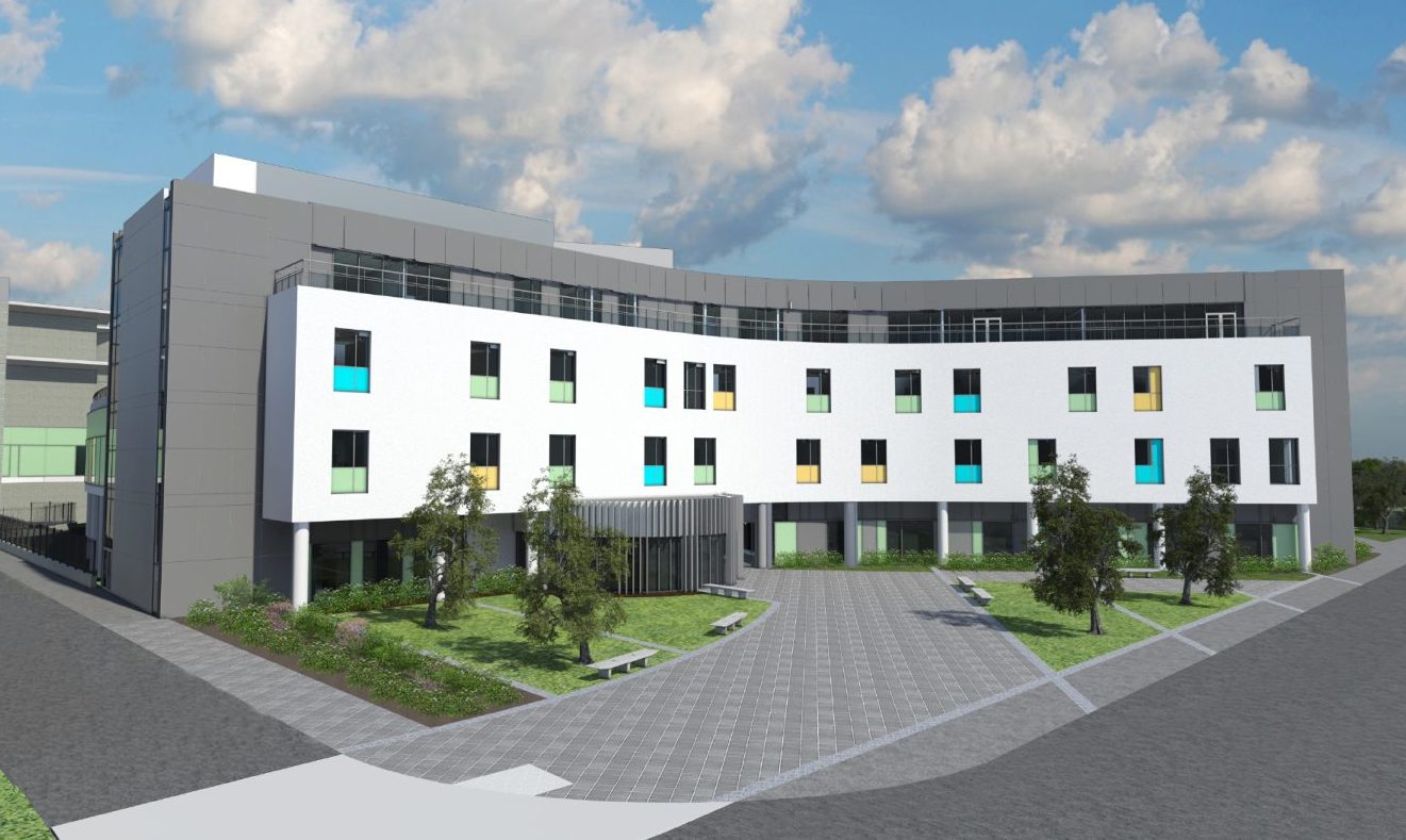 Artist impressions of The Anchor Centre and Baird Family Hospital.