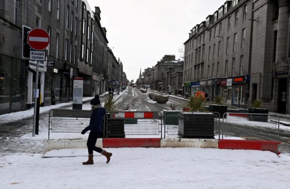 Union Street has been closed for the last year due to the Spaces For People physical distancing work - and the harsh winter hindered roadworks too