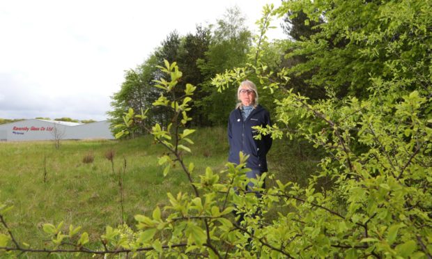 Environment campaigner Jeannie Cooper at Aldi site. 