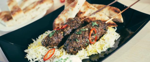 Lamb and haggis kofta kebabs from Macsween