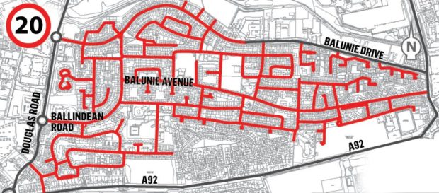 Dundee active travel 20mph