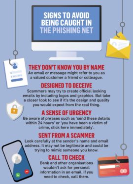 scam avoidance infographic