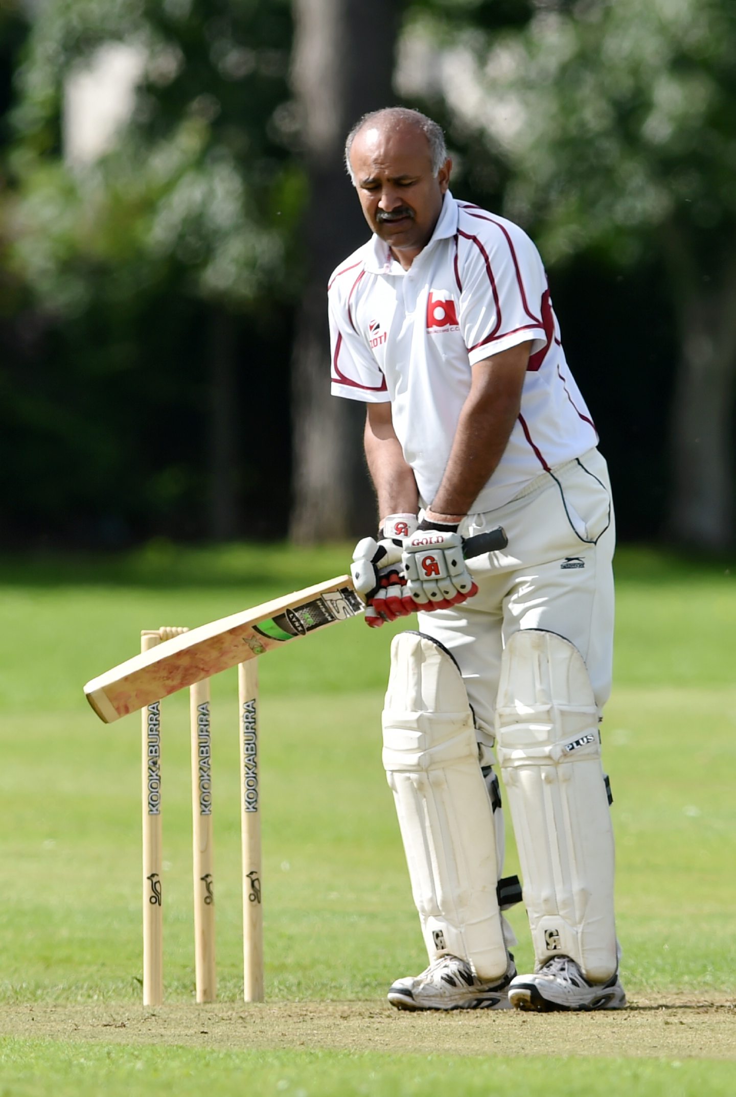 Bon Accord captain M Tauqeer Malik at the crease.