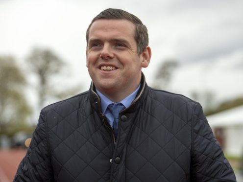 Douglas Ross at the count at the Inverness Leisure Hall.