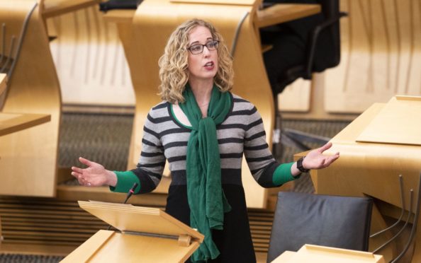 Greens co-leader Lorna Slater in Holyrood.
