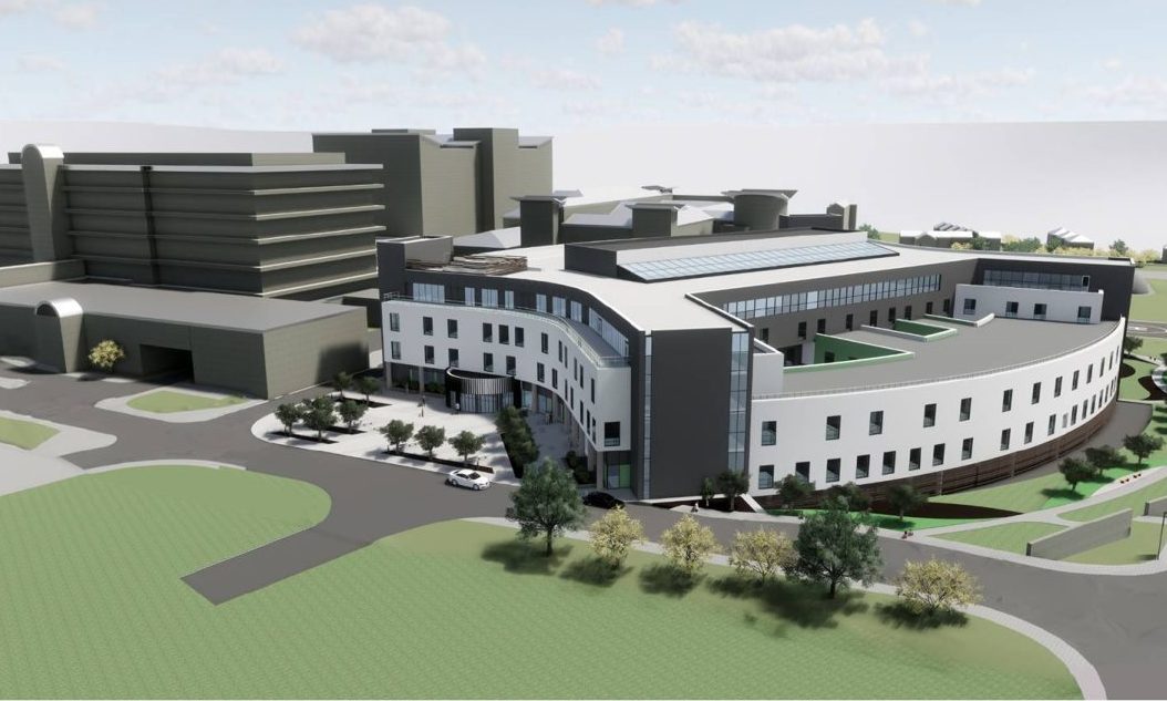 An artist's impression of the Baird Family Hospital and Anchor Centre in Foresterhill.