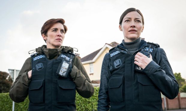 Vicky McClure as DI Kate Fleming and Kelly Macdonald as DCI Joanne Davidson in the sixth season of Line Of Duty on the BBC.