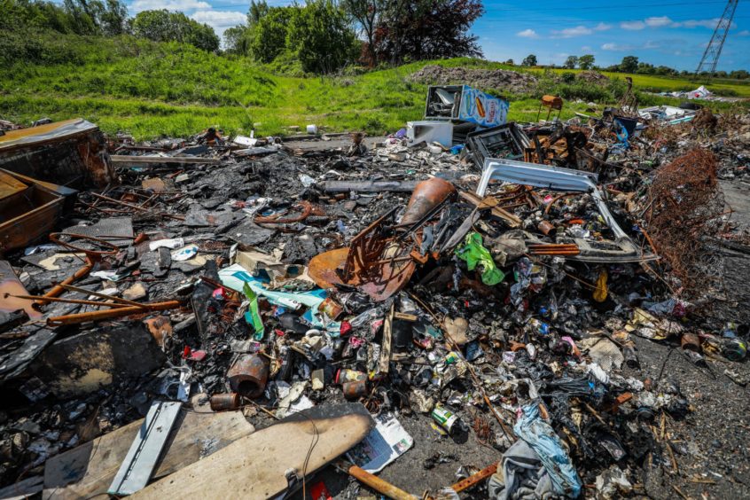 Westfield fly-tipping