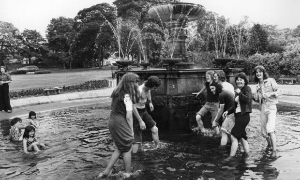 A deal is being signed to secure enough money to begin restoration of Aberdeen's Victoria Park fountain. Our photographer snapped these youngsters cooling off iduring the 1976 heatwave. Volunteers hope good times will soon return to the beleaguered water feature.