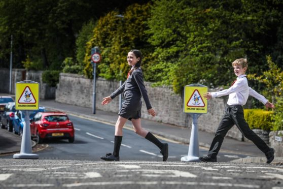 Pupils Neave Donaldson and Ben Hilton-Christie.