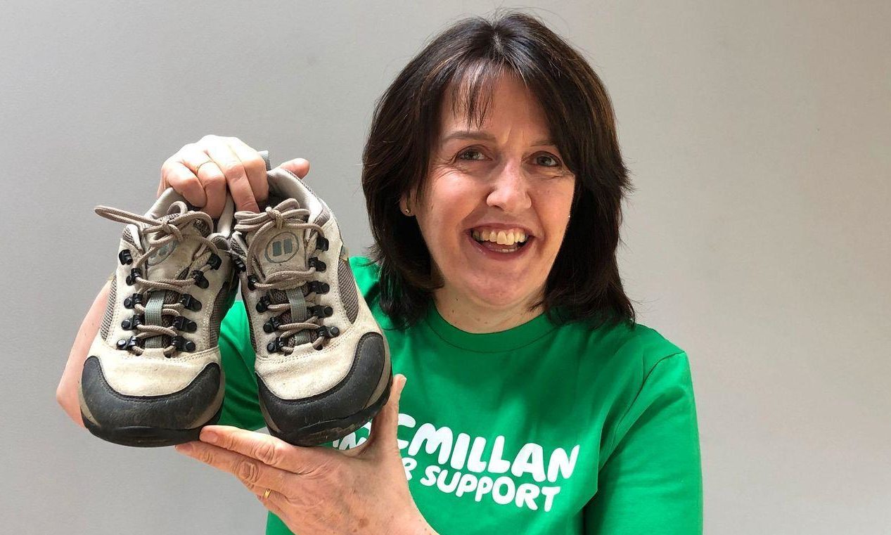 Liz Towsey is one of seven nurses walking two miles per day for Macmillan.