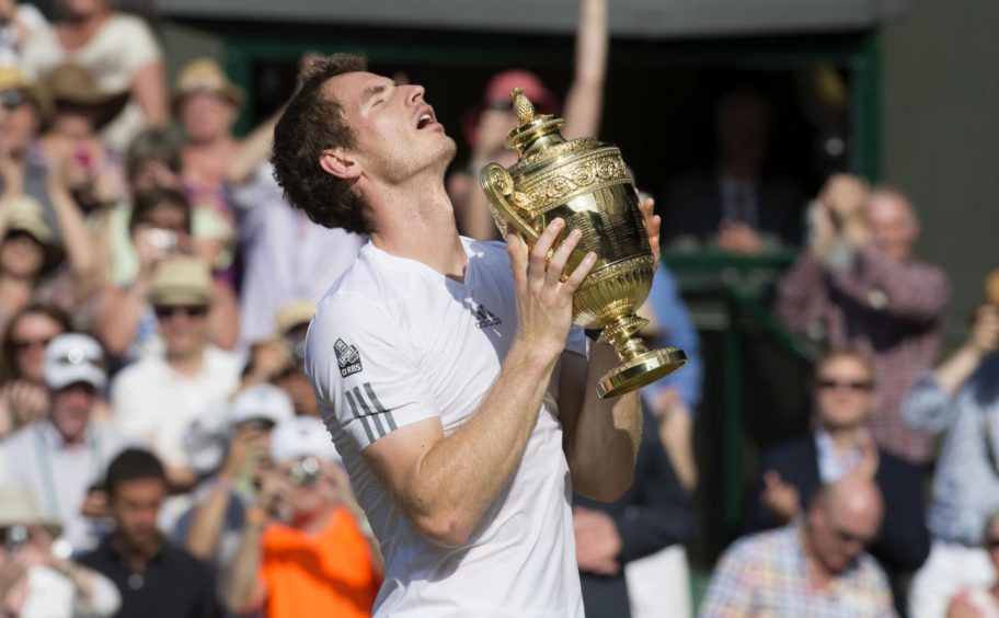 Any Murray with the Wimbledon trophy. Will he be your greatest Scottish Olympian?