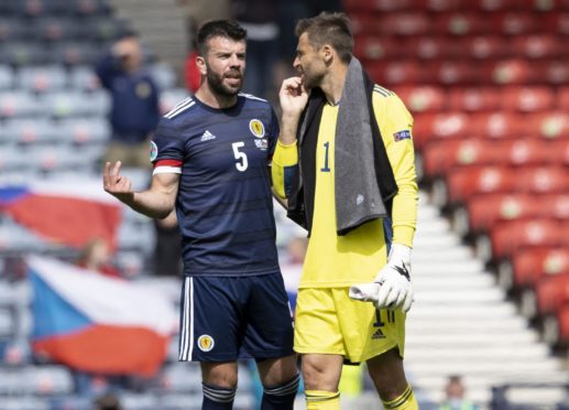 Grant Hanley and David Marshall.