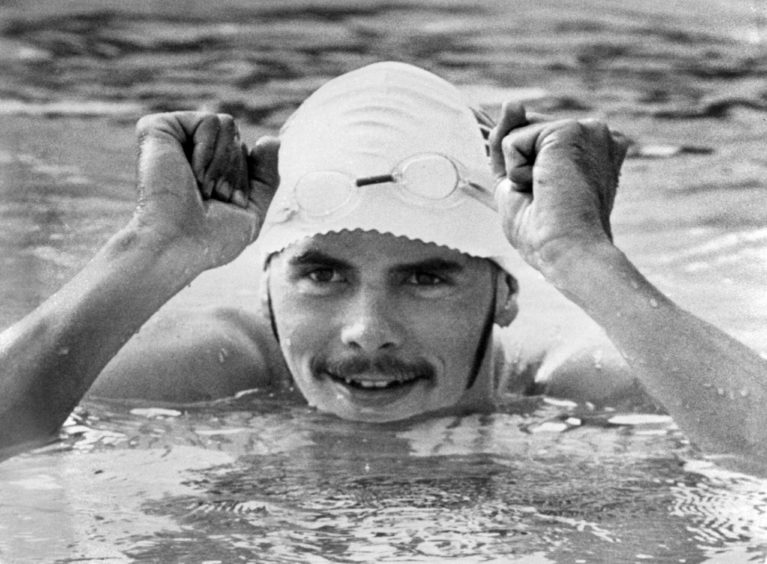 Davie Wilkie in the pool. Is he the greatest Scottish Olympian?
