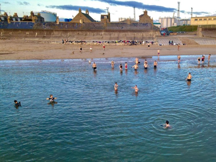 The Wet Bandits at Aberdeen beach. 