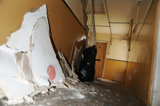 Dundee pensioner ceiling collapsed