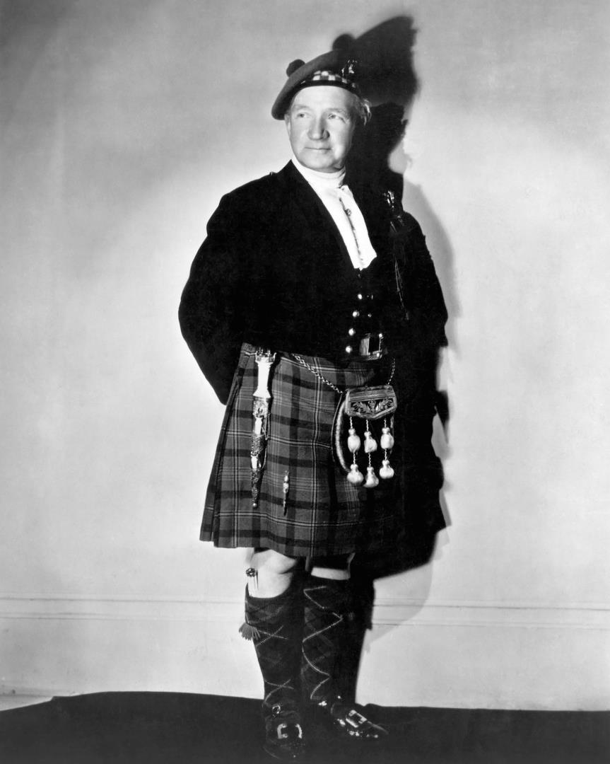 Sir Harry Lauder, in a kilt, who was one of the biggest stars in the music hall era. Image: Shutterstock.