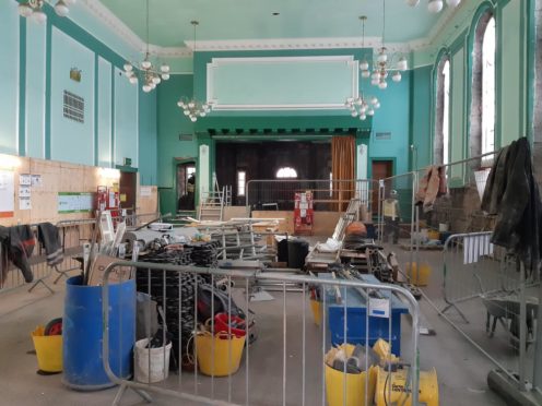 Perth City Hall as work to renovate it gets underway