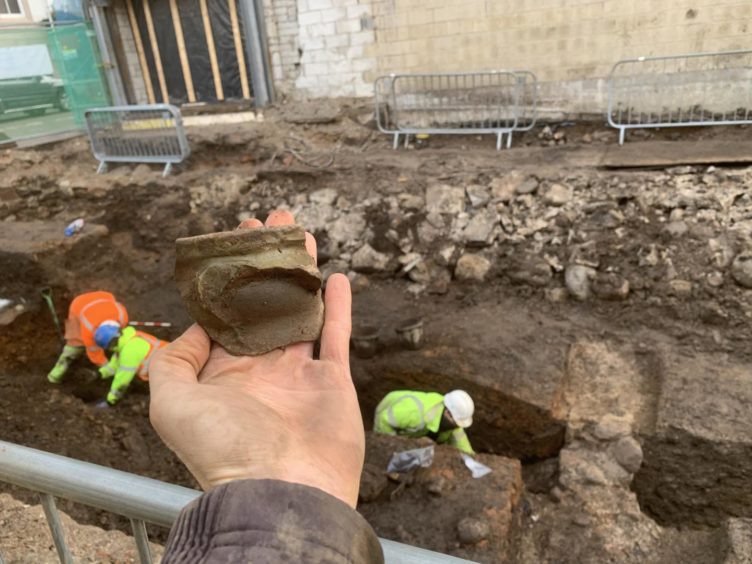 Artefacts and medieval ruins were discovered at 99 Church Street, Inverness.