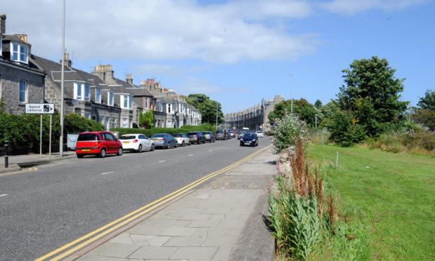 The new road, leading to the Kittybrewster roundabout, will come off Great Northern Road here. It is being built as part of the multi-million-pound Berryden Corridor project.