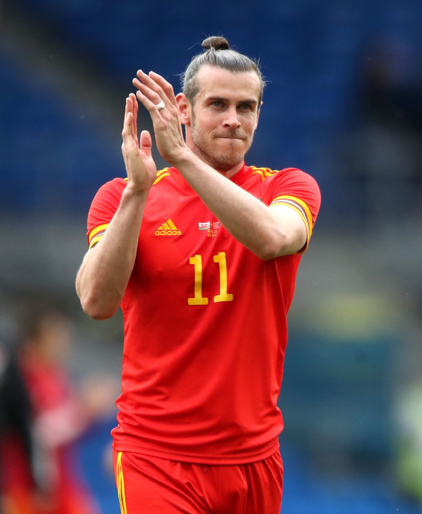 Gareth Bale in a Wales kit.