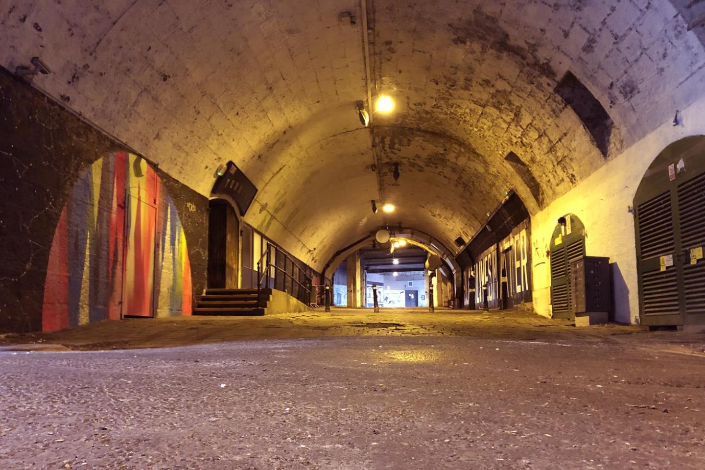 Locals are asked to help create a collaborative paste-up wall running from the East Green into the Tunnels.