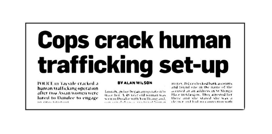 sex trafficking crime news clipping