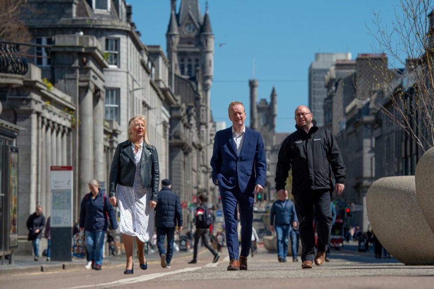 Aberdeen Inspired chief executive Adrian Watson and board vice chairman Craig Stevenson, of the Bon Accord Centre, in Union Street.