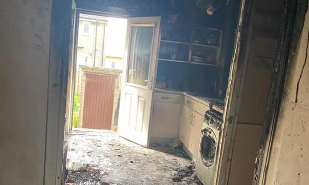tumble-dryer house fire Dundee