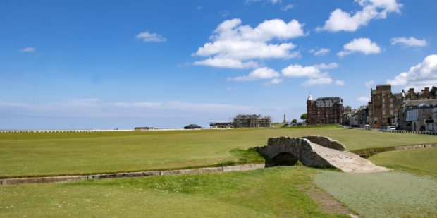 The famous Old Course in St Andrews