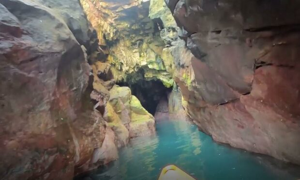 George Ramsay footage of Arbroath Cliffs