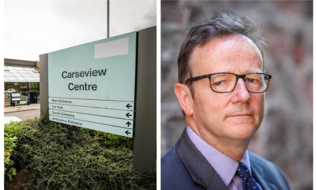 Dundee's Carseview Centre and David Strang.