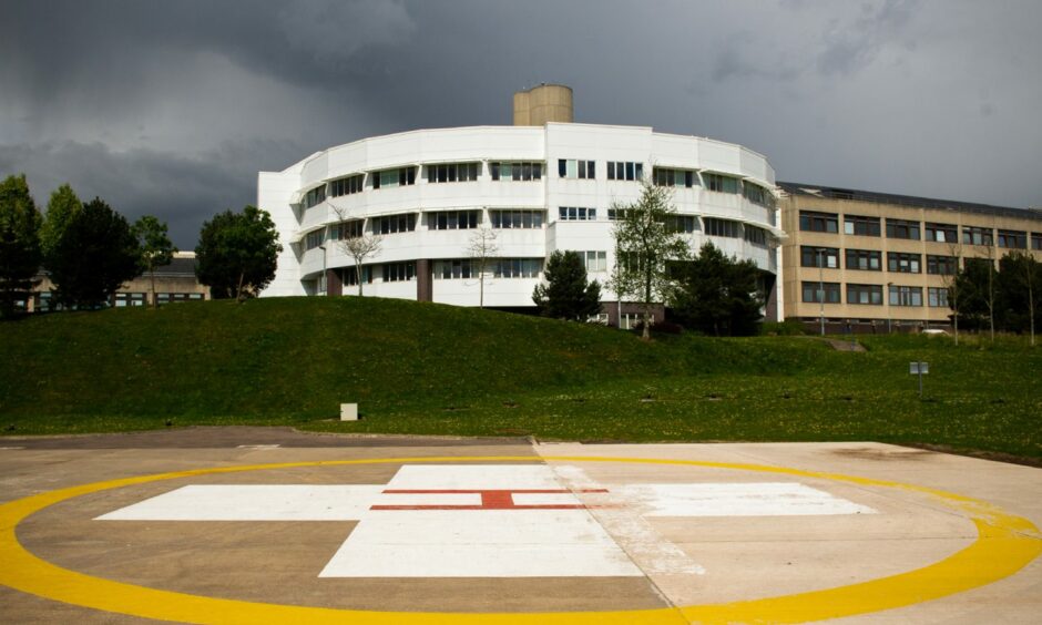 General view of Ninewells Hospital in Dundee