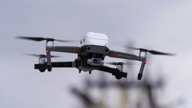 A quadrocopter drone