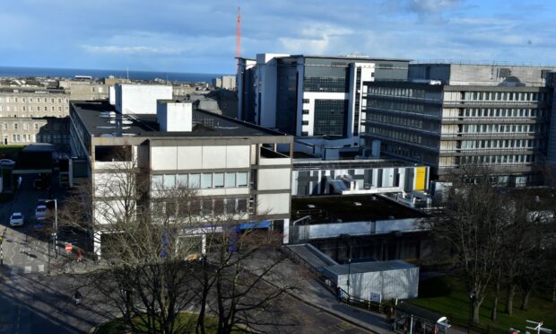 Aberdeen Royal Infirmary has been placed on Code Black amid a surge of Covid cases. Picture by Kenny Elrick/ DCT Media