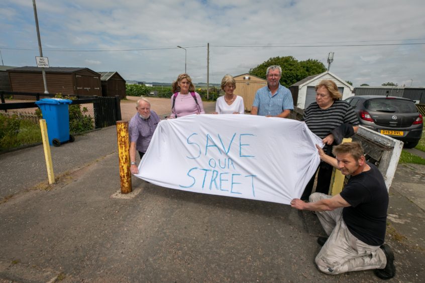 Residents were not happy about the St Monans link road.