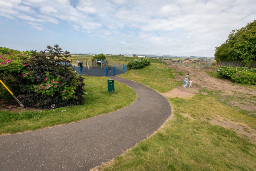 The St Monans link road would have cut through the playpark.