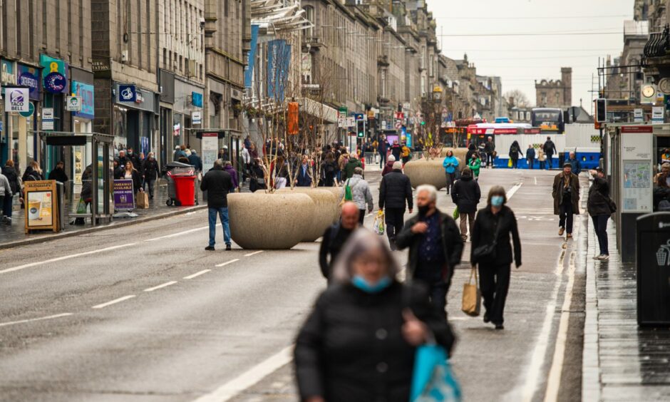 Union Street, Aberdeen is currently pedestrianised - and could be long into the future.