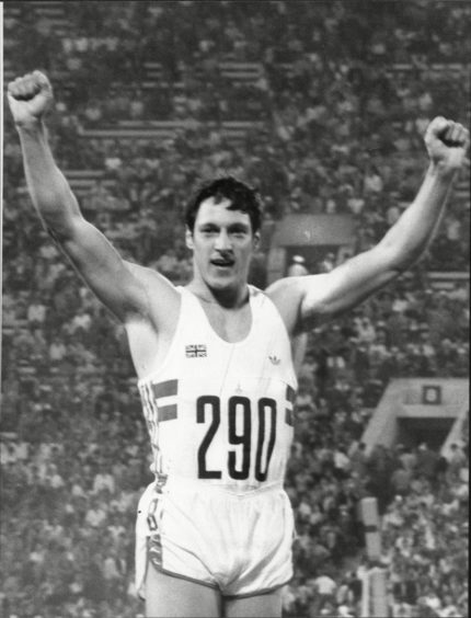 Allan Wells surged to 100m victory at the Moscow Olympics.