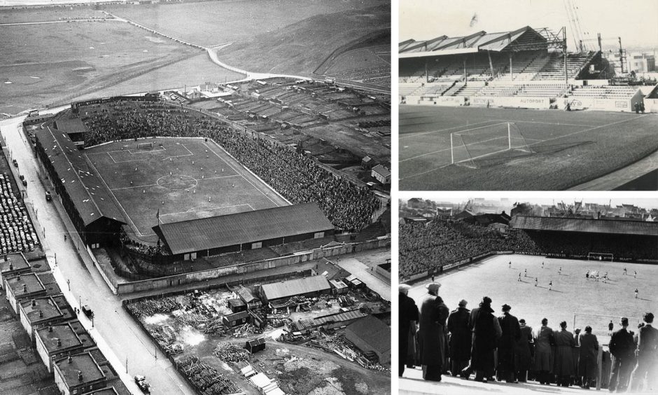 Pittodrie through the years. 