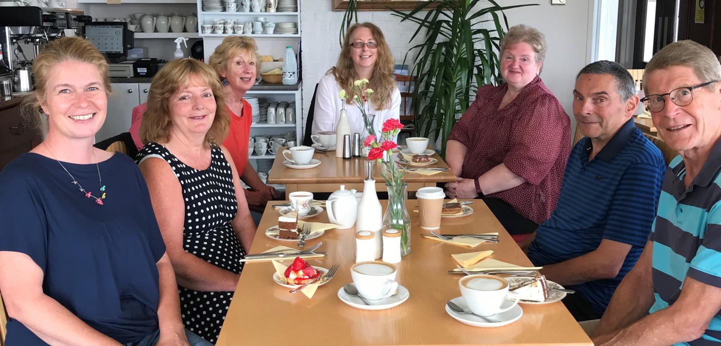 Members of the group met for an in-person coffee and chat session in Stonehaven