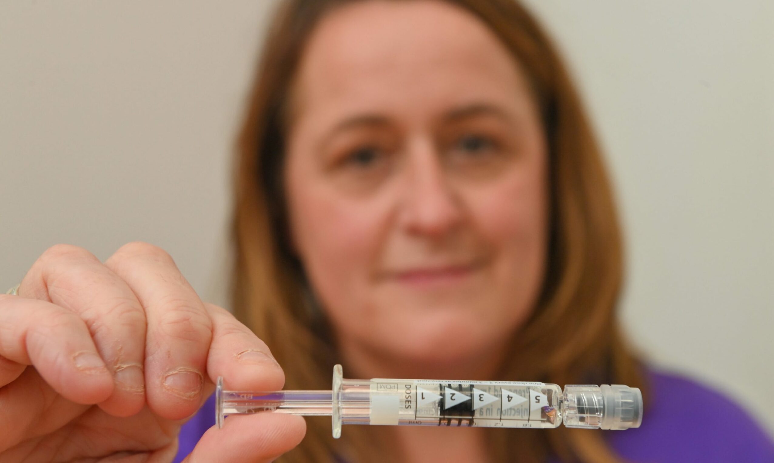 Gillian Maclean holds a needle, part of a life-saving naloxone kit. Picture by Kenny Elrick.