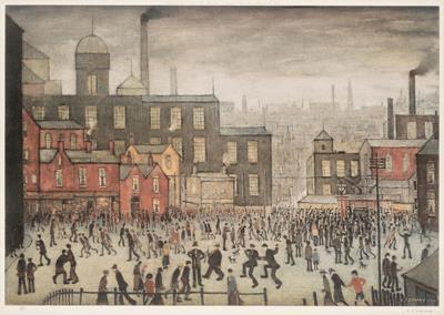Our Town is one of the most famous LS Lowry paintings.