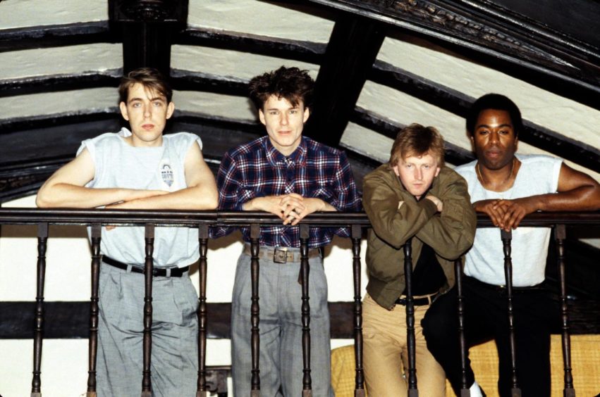 The classic line-up of Mark Brzezicki, Stuart Adamson, Bruce Watson and Tony Butler in 1983. Image: Shutterstock.